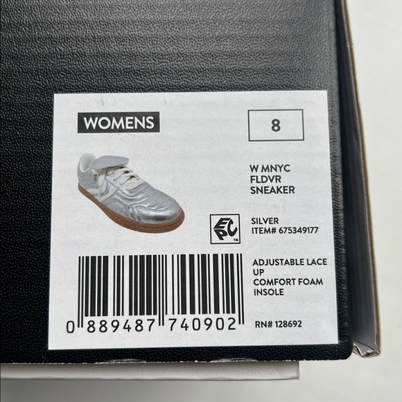 Made NYC Silver Sneakers size 8 - Picture 9 of 10